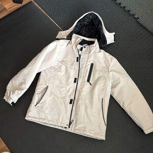 DLGJPA Men's Mountain Waterproof Ski Jacket Hooded Size Medium